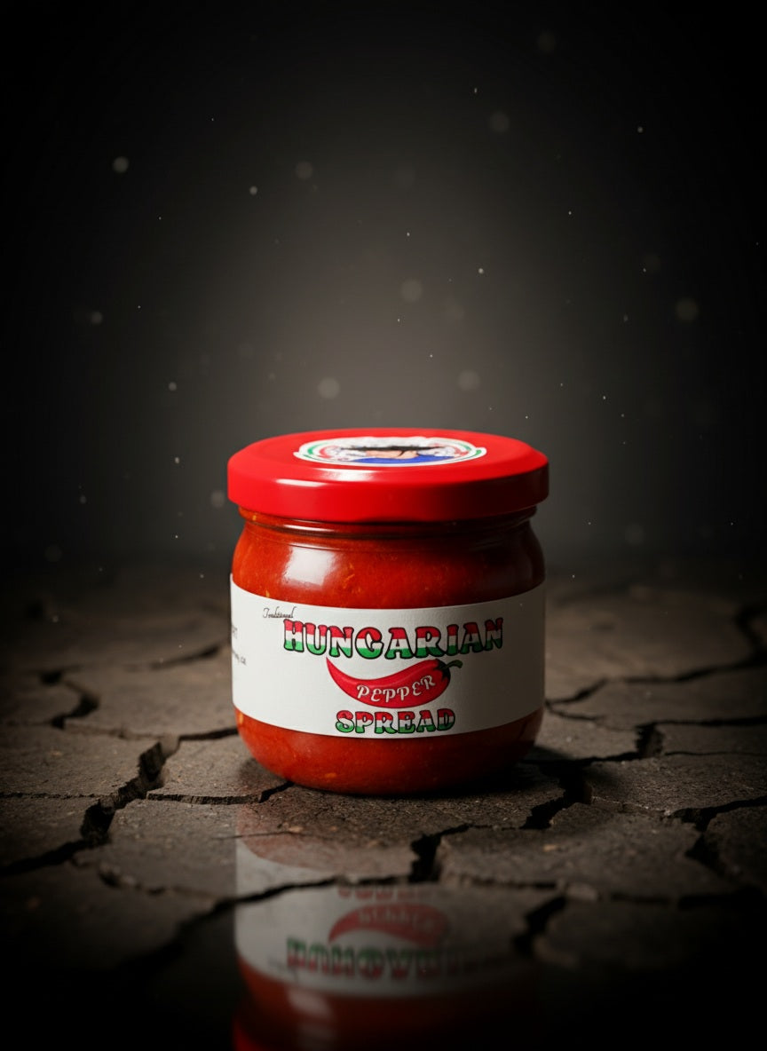 Traditional Hungarian Pepper Spread - Kézműves Magyar Paprikakrém