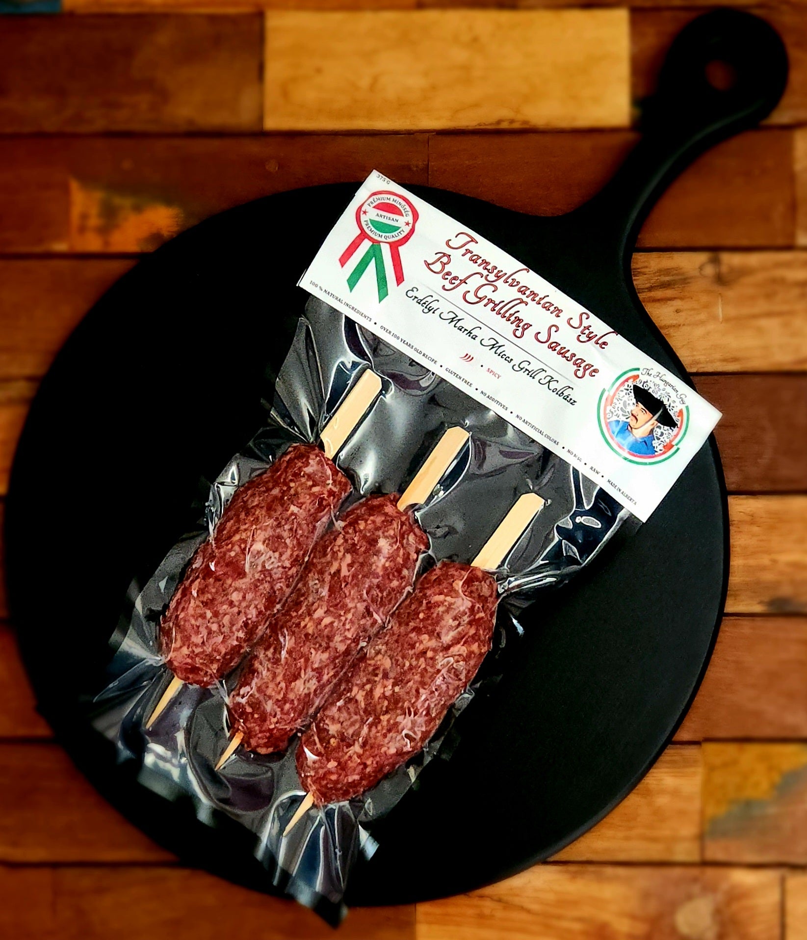 Transylvanian Style Beef Grilling Sausage (Spicy)  - Erdélyi Marha Miccs Grill Kolbász (Csípős)