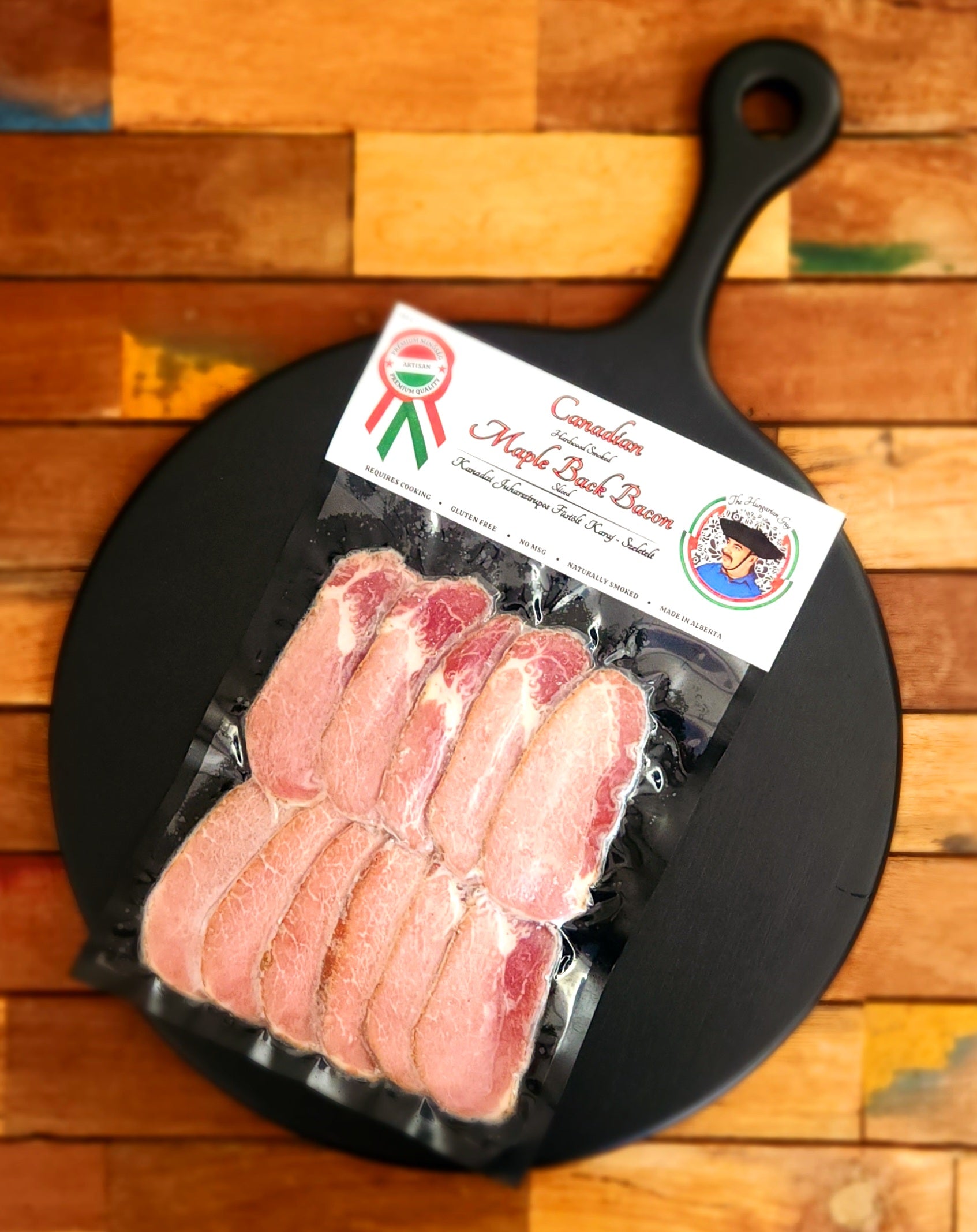 Canadian Maple Back Bacon (Sliced) - Kanadai Juharszirupos Karaj (Szeletelt)